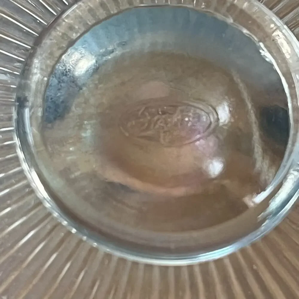Fenton Light Blue Iridescent Stretch Glass Footed Dish Bowl 7